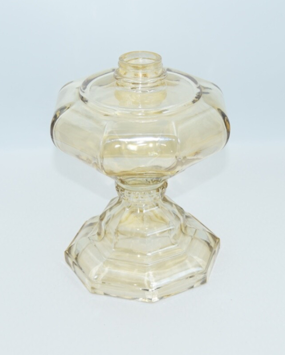 Amber Glass Accent Candle Holder - Unbranded- Rare Find!